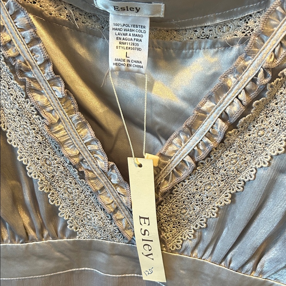 Esley Shimmering Silver Dress - Picture 4 of 4
